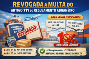 Revogação da Multa de 1% do artigo 711, Decreto 6759/209!