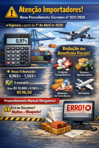 📢 Atenção Importadores: Novo Procedimento da Notícia Siscomex nº 025/2026